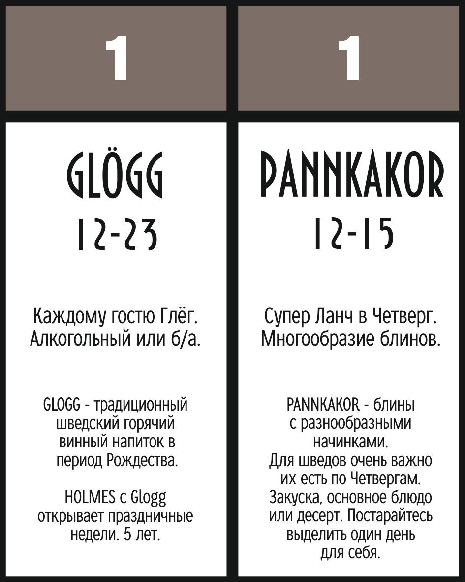 1 октября — Glögg, Pannkakor